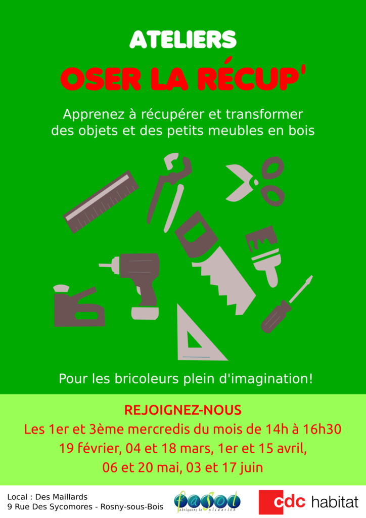 Ateliers Oser la récup'